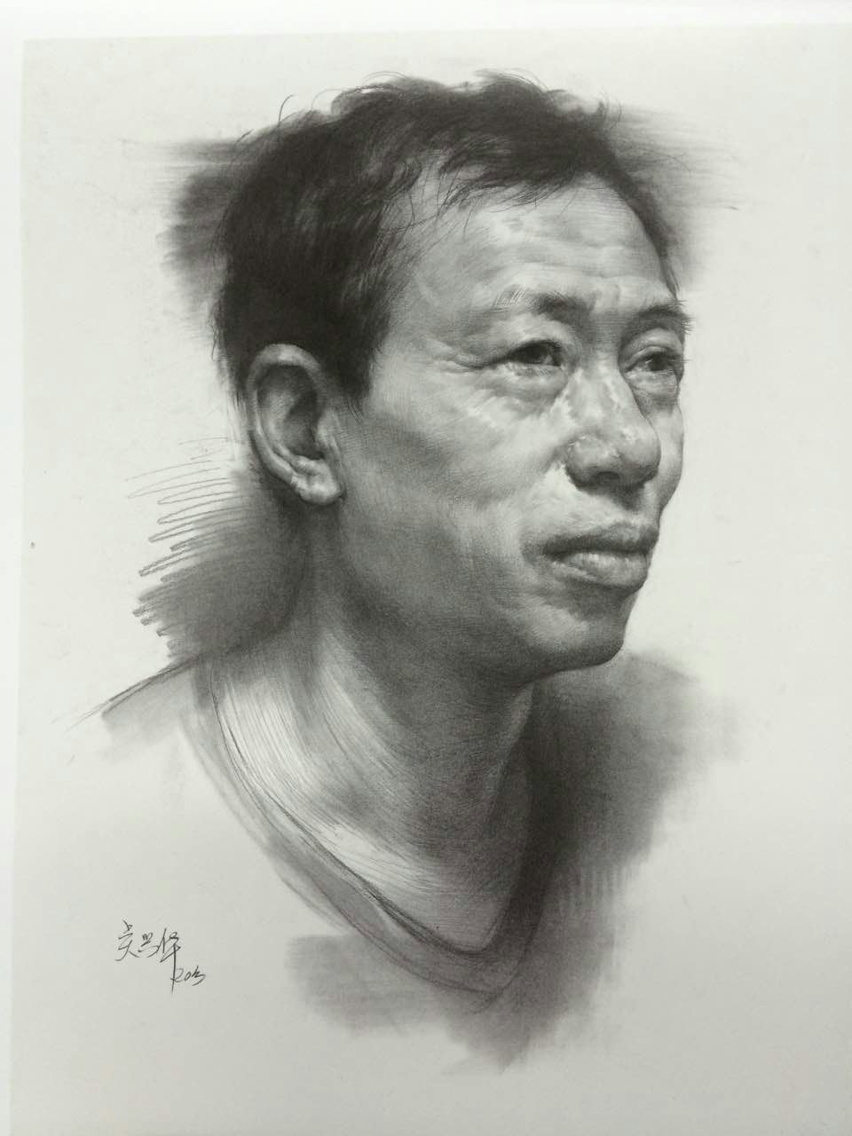 素描头像作品(老鹰画室 吴兴华)