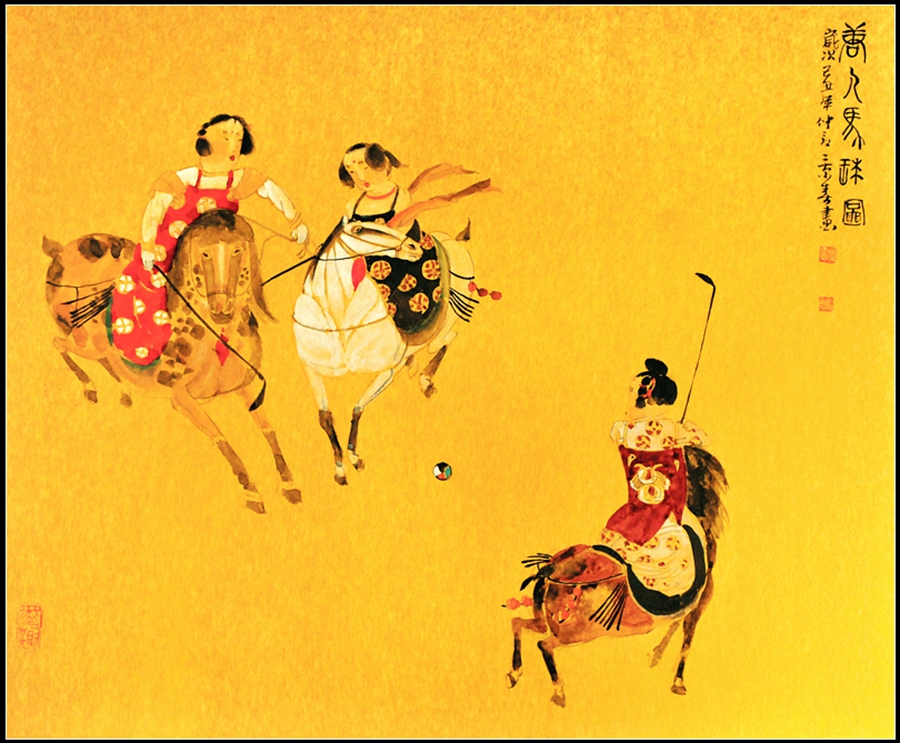 唐人马球图  6