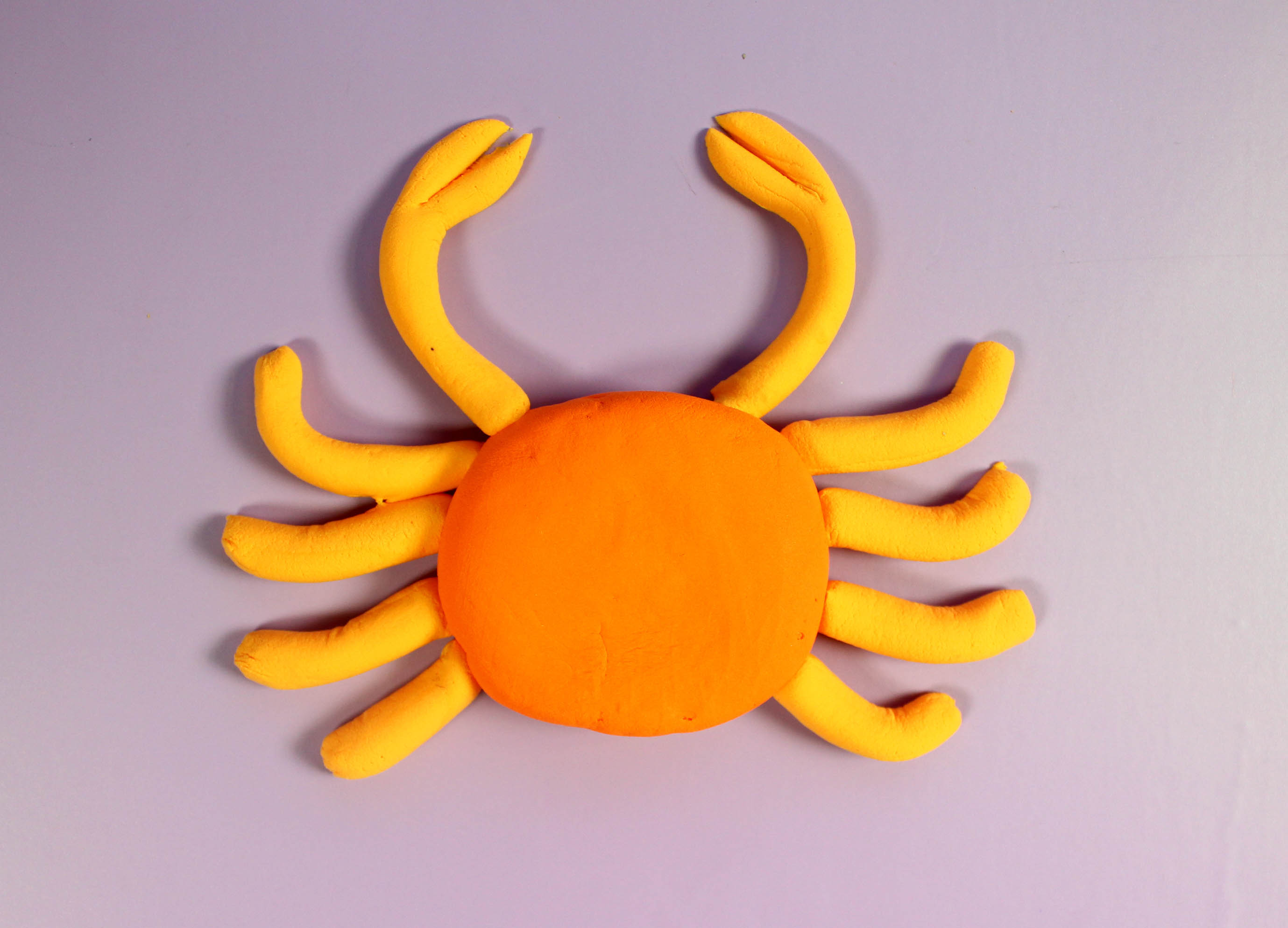 橡皮泥手工制作螃蟹图片
