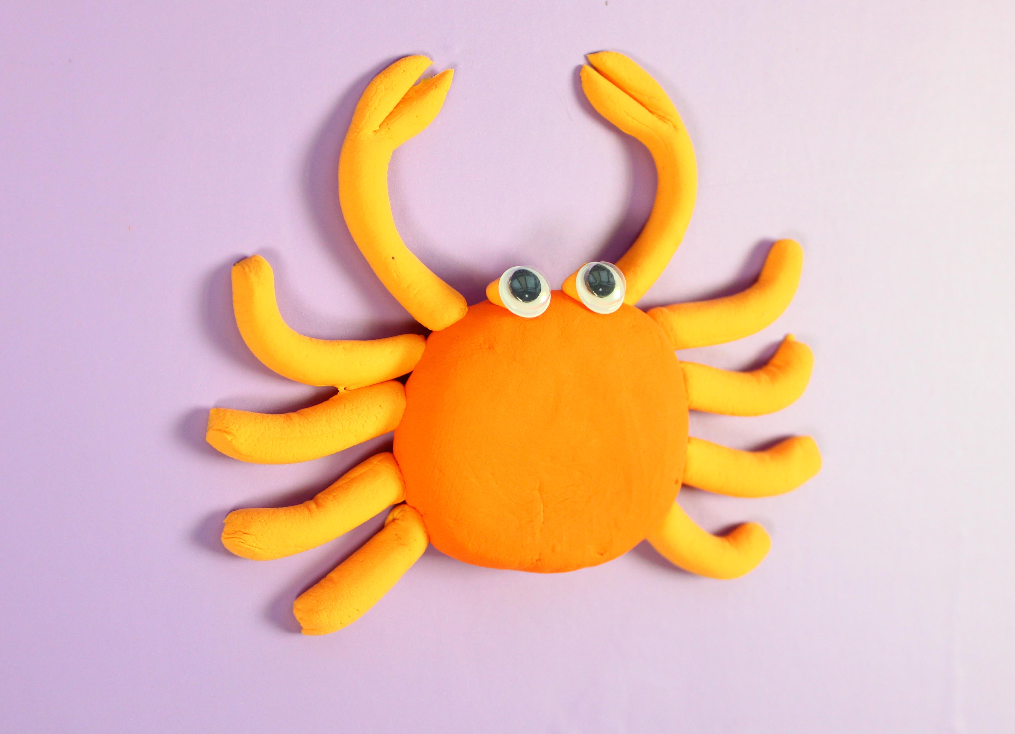 橡皮泥手工制作螃蟹图片