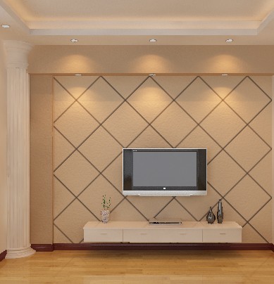 信阳大津硅藻泥电视墙案例